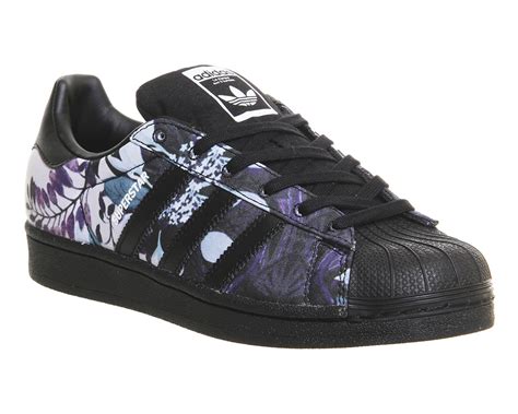 adidas Superstar Black Flower Print (Women's) 